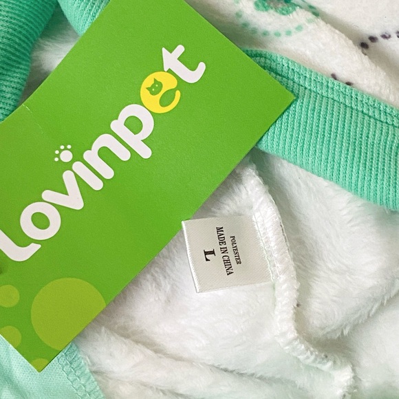 LOVINPET Soft Lightweight Flannel Dog Apparel In Multi-Floral Mint Size Large - Picture 12 of 12